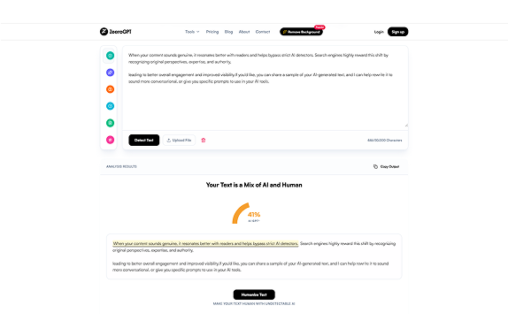 Receive Deep Statistical AI Detection Reports